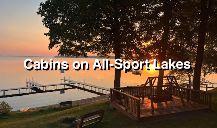 Minnesota Cabin Rentals on All-Sport Lakes